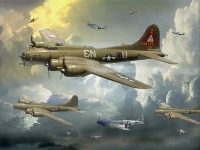 B-17 and P-40